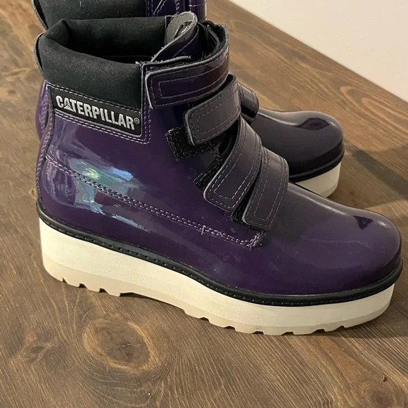 Caterpillar Platform Boots in Gothic Grape - Picture 5 of 7
